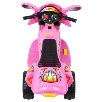 Motorek Trójkołowy BJX-088 elektryczny dla najmłodszych Różowy + Dźwięki + Światła